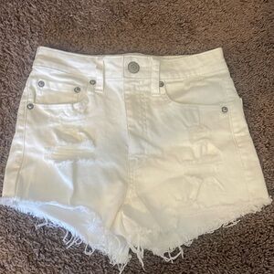 Hight rise shorty jean shorts